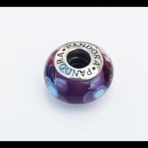 Pandora Purple/Blue Glass Bead